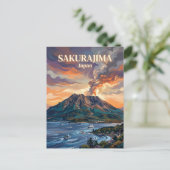 Sakurajima Japan ポストカード (スタンド正面)
