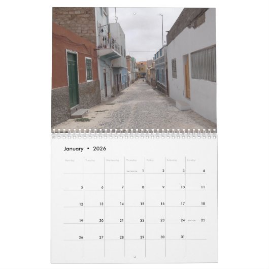 Sal, Cape Verde Calendar カレンダー (1月 2026)