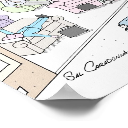 SAL Caradonnaによる整備士漫画のポスター ポスター (角)