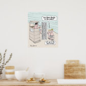 Sal Caradonnaのおもしろいビーチポスター ポスター (キッチン)