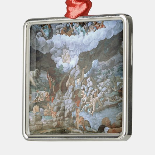 Salaのdei Giganti (フレスコ画) (78482-88をまた見て下さい) メタルオーナメント (左)