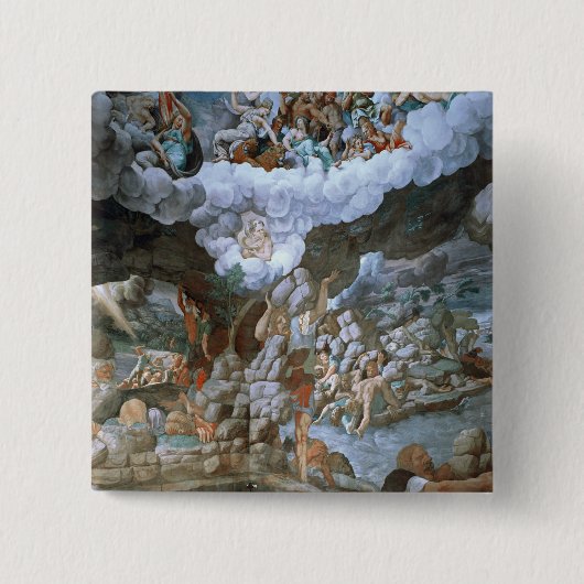 Salaのdei Giganti (フレスコ画) (78482-88をまた見て下さい) 缶バッジ (正面)