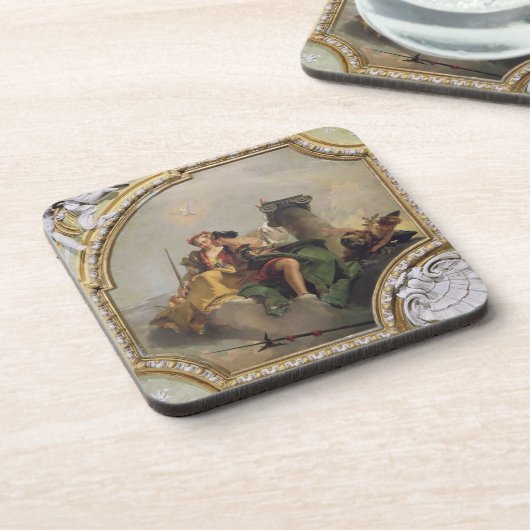 「Sala Capitolareからの剛毅そして正義、 コースター (左側)