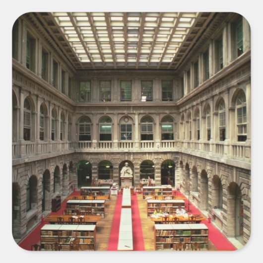 Sala di Lettura、1537-88年に建て（写真） スクエアシール (正面)