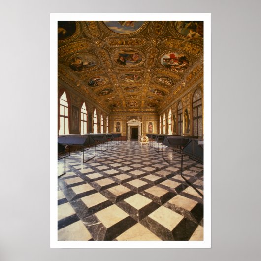 Sala Dorataは1537年~88年に建てられた(写真) ポスター (正面)