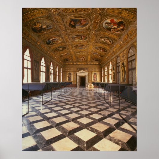 Sala Dorataは1537年~88年に建てられた(写真) ポスター (正面)