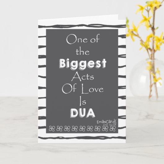 Salaam & Dua - Act of Love カード (黄色い花)