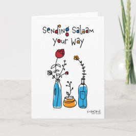 Salaam & Dua - Flowers カード