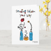 Salaam & Dua - Flowers カード (黄色い花)