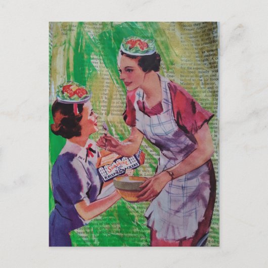 Salad Hats collage ポストカード (正面)