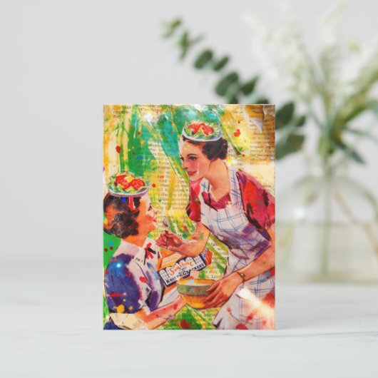 Salad Plate Hats  ポストカード (スタンド正面)