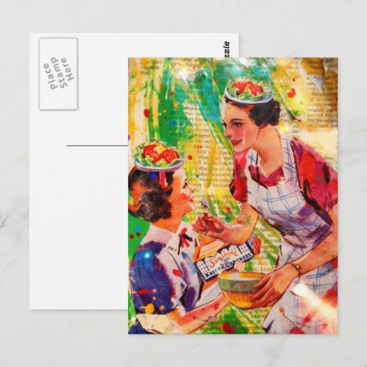 Salad Plate Hats  ポストカード (正面/裏面)