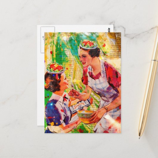 Salad Plate Hats ポストカード (正面/裏面インサイチュ)