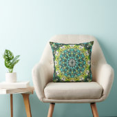 Salad Spinner – Green Yellow Mandala Pattern クッション (椅子)