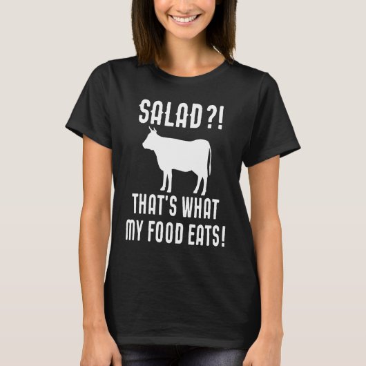 Salad That's what My Food Eats Meat Tシャツ (正面)