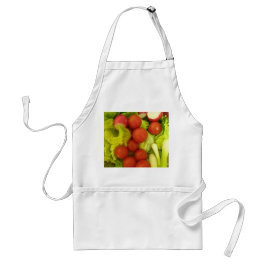 Salad Vegetables Cooking Apron スタンダードエプロン (正面)