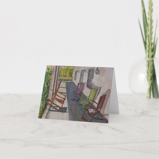 Saladoテキサス州のポーチの挨拶状 カード (正面)