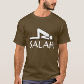 Salahのイスラム教の祈りの言葉のワイシャツ Tシャツ (正面)