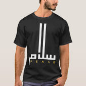 Salam Peace Kufi Arabic Calligraphy Tシャツ (正面)