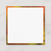 salamandre carpe koi Fleur de vie スクエア名刺 (裏面)