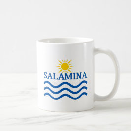 SALAMINA Greece, Sun Waves コーヒーマグカップ