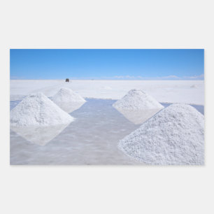 Salar de Uyuni塩フラッツ長方形シール 長方形シール