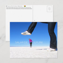 Salar De Uyuni，ボリビアはがき ポストカード