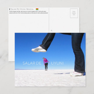 Salar De Uyuni,ボリビアはがき ポストカード