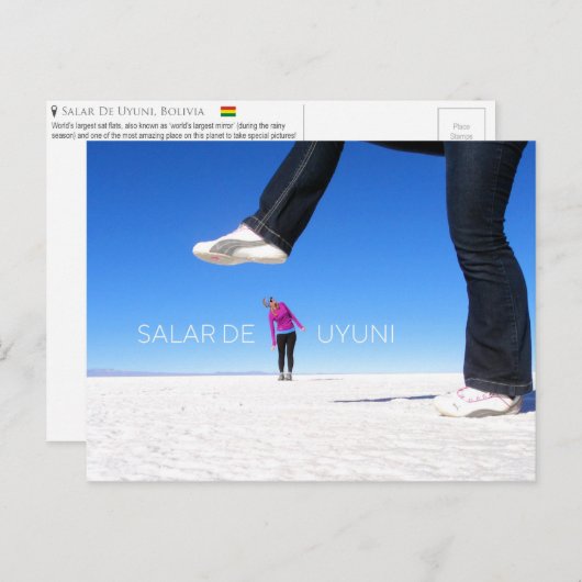Salar De Uyuni，ボリビアはがき ポストカード (正面/裏面)