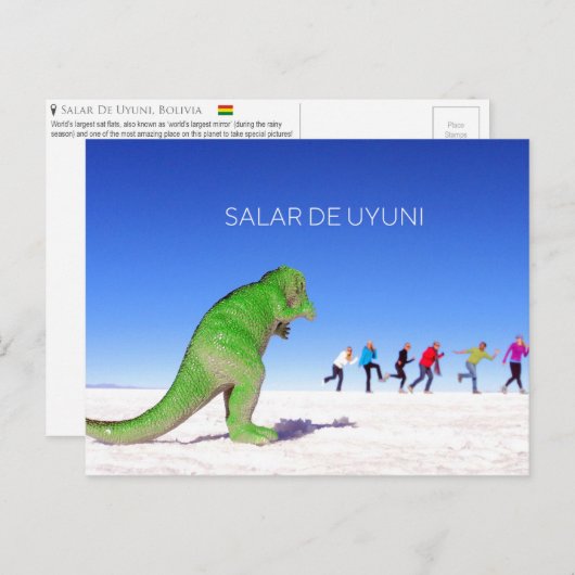 Salar de Uyuni，ボリビアはがき ポストカード (正面/裏面)