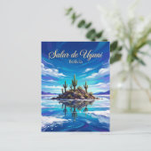 Salar de Uyuni Bolivia ポストカード (スタンド正面)