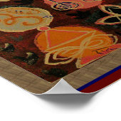 SALEアート抽象芸術カルナ霊気シンボル装飾 ポスター (角)