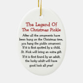 SALEクリスマスピックレジェンド セラミックオーナメント (裏面)