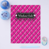 SALEフライヤーファッションジュエリーピンクダイヤモンドタフティング チラシ (シングル)