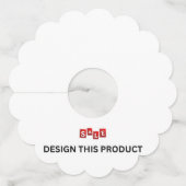 SALEワイングラスラベル（2.5インチ） - 12スケールのセット ワイングラスタグ (正面)