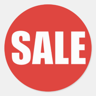 SALE割引ステッカー ラウンドシール