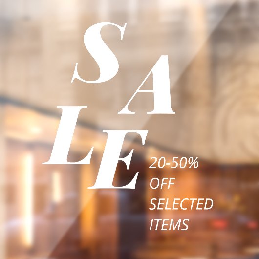 SALE店舗割引率の販促ウィンドウCl ウィンドウサイン (シート2)