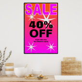 SALE Business Sign/poster template ポスター (キッチン)