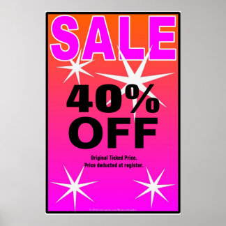 SALE Business Sign/poster template ポスター