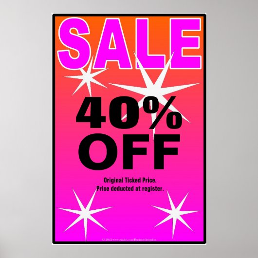 SALE Business Sign/poster template ポスター (正面)