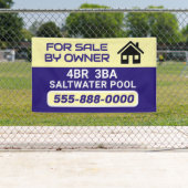 "Sale by Owner" customized banner 横断幕 (インサイチュ)