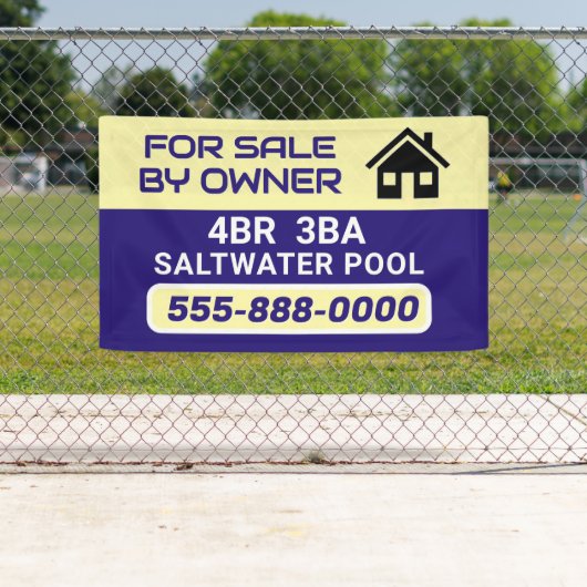 "Sale by Owner" customized banner 横断幕 (インサイチュ)