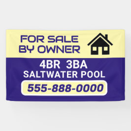 "Sale by Owner" customized banner 横断幕