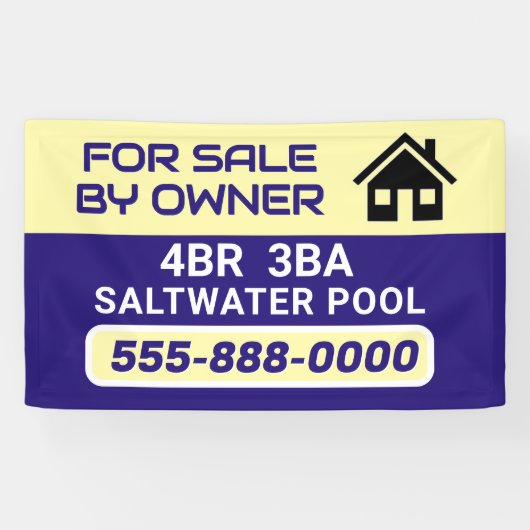 "Sale by Owner" customized banner 横断幕 (横)