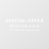 Sale Offer Window Cling with White Underbase Desig ウィンドウサイン (シート)