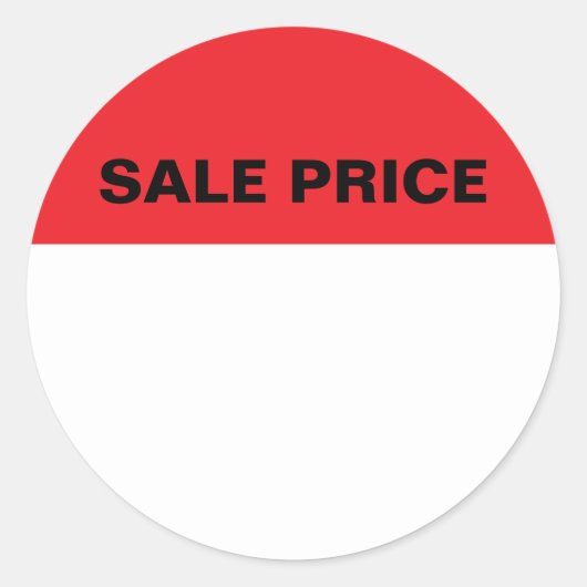 Sale Price Sticker Label ラウンドシール (正面)