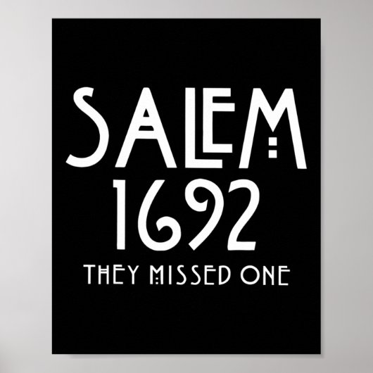 Salem 1692彼らは1つの恋しく思サレムおもしろいハロウィーン ポスター (正面)