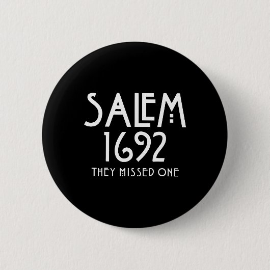 Salem 1692彼らは1つの恋しく思サレムおもしろいハロウィーン 缶バッジ (正面)