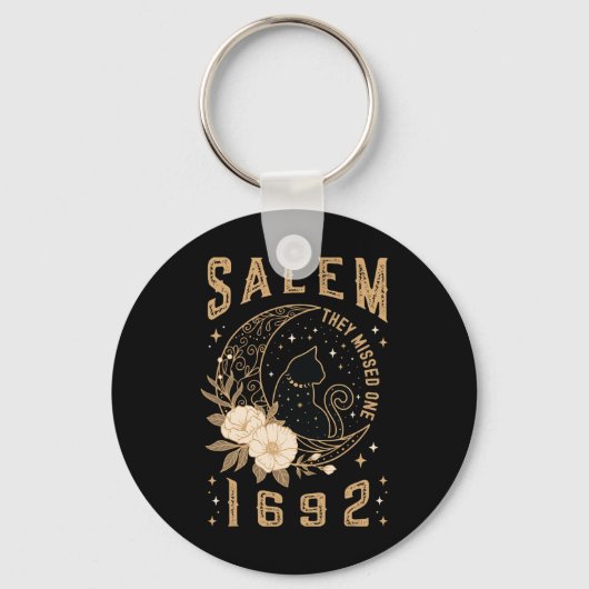 Salem 1692彼ら恋しく思は一つの魔女トライアルブラックキャットM キーホルダー (正面)