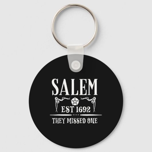 Salem 1692彼ら恋しく思は1つの魔女ハロウィーン キーホルダー (正面)